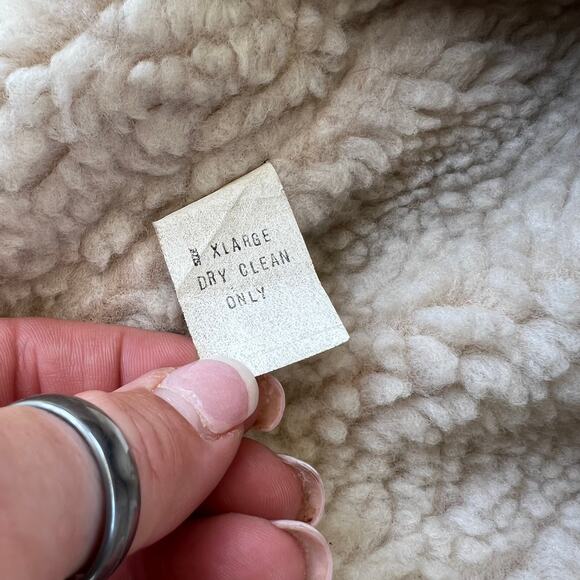 Vintage Nelson denim jean vest with sherpa fleece lining XL - Picture 8 of 8